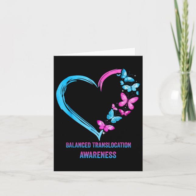 Balanced Translocation Heart Awareness Gifts  Card (Front)