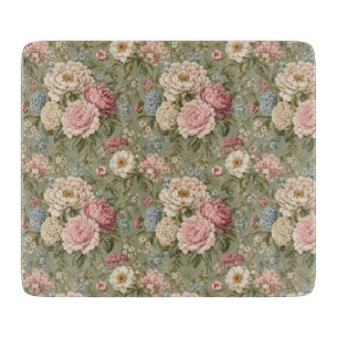 Balanced Vintage Botanical Bouquet Cutting Board