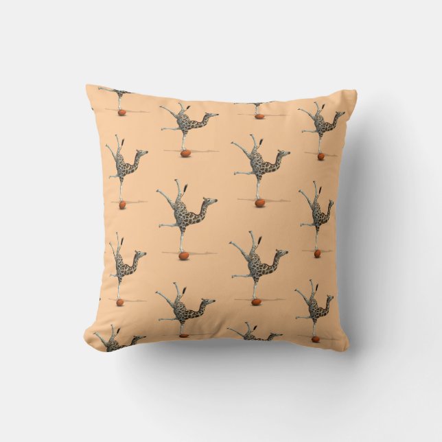 Balancing Giraffe Cushion (Front)