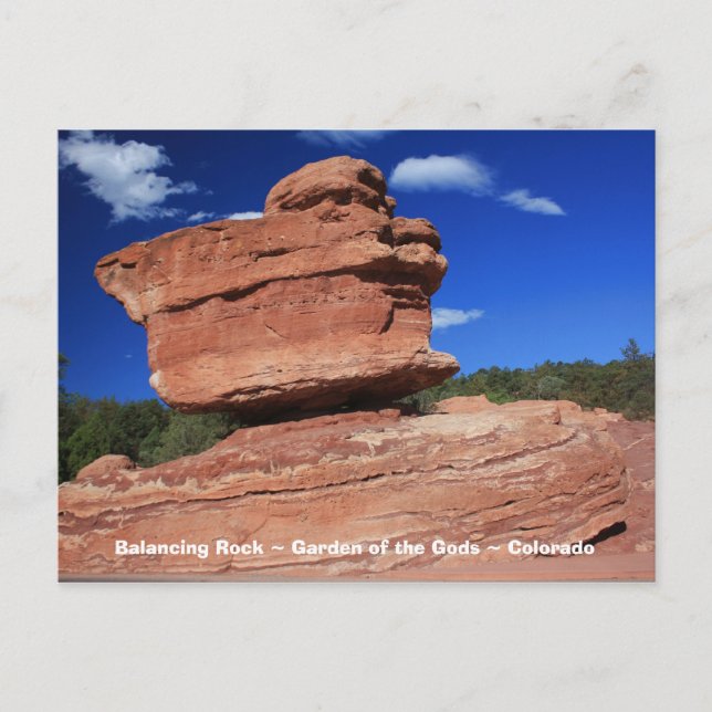 Balancing Rock ~ Colorado Postcard (Front)