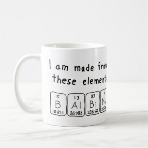 Balbina periodic table name mug