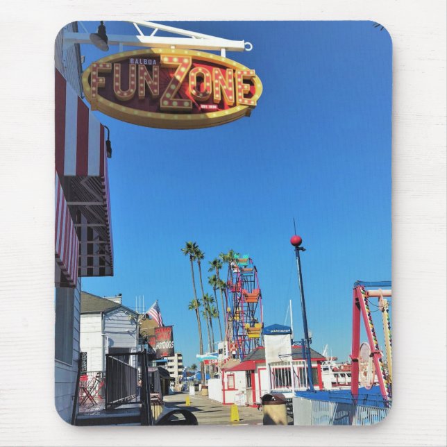 Balboa Fun Zone, Newport Beach, California Mouse Pad (Front)