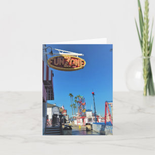 Balboa Fun Zone, Newport Beach, California Thank You Card