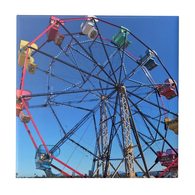 Balboa Fun Zone, Newport Beach, California Tile (Front)