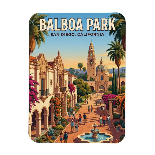 Balboa Park California Magnet (Vertical)