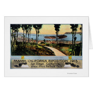 Balboa Park View of City, Panama-CA Expo