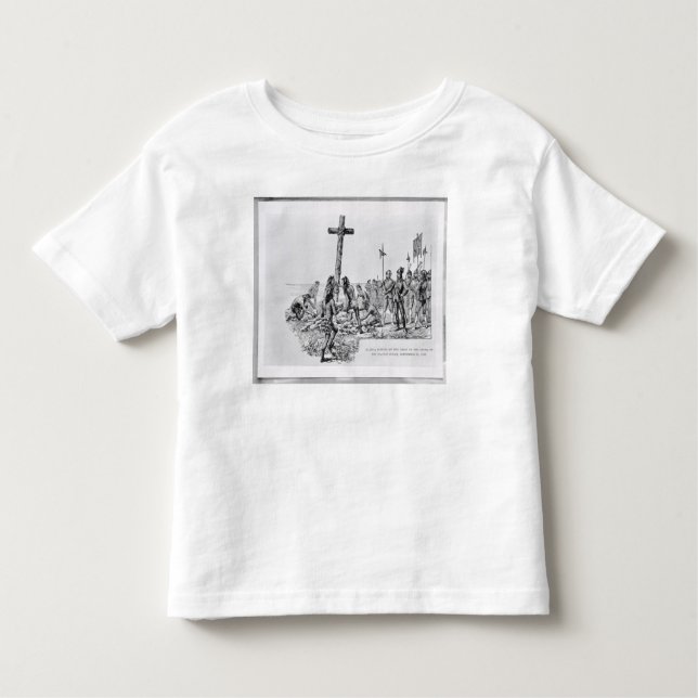 Balboa Setting up the Cross on the Shore Toddler T-Shirt (Front)