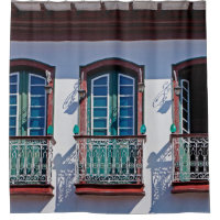 Balconies on facade in Diamantina, Minas Gerais, B