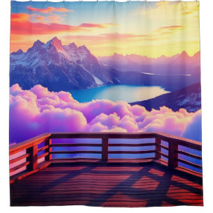 Balcony View Shower Curtain