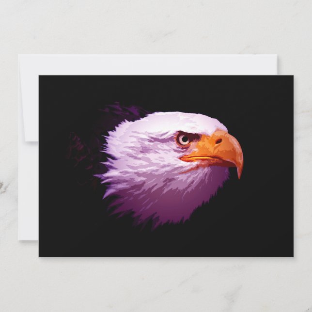 Bald American Eagle Invitation - Eagle Invites (Front)