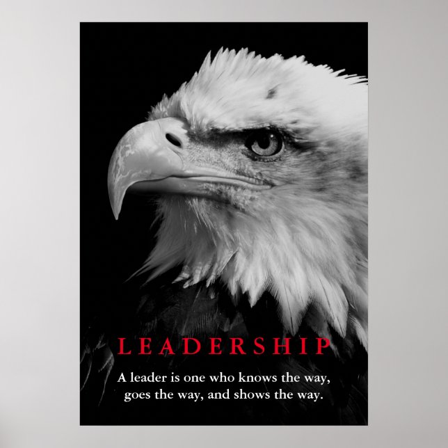 Bald American Eagle Leadership Poster (Front)