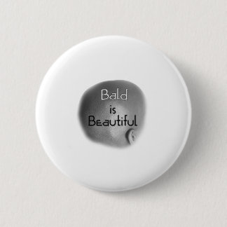 Bald Beautiful Button