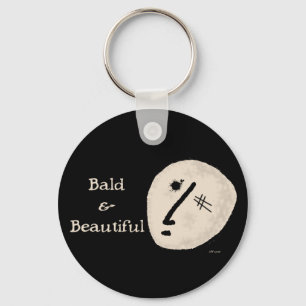 Bald & Beautiful Key Ring