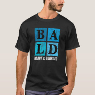 Bald Black Bearded African American Bald Man T-Shirt