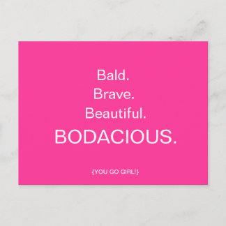 BALD & BODACIOUS Postcard by April McCallum