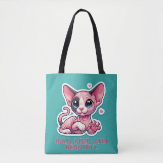 Bald Bold and Beautiful on Tote Bag