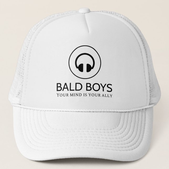 Bald Boys Trucker Hat (Front)