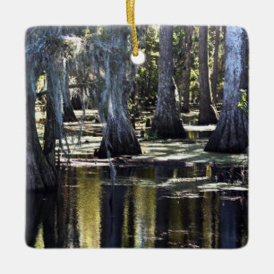 Bald Cypress Trees Ceramic Ornament