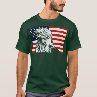 Bald Eagle 4th of July USA US Independence Day Ame T-Shirt