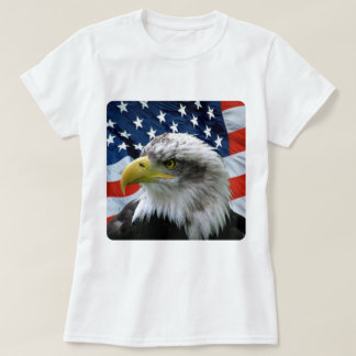 Bald Eagle American Flag T-Shirt