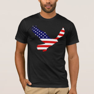 Bald Eagle American Flag T-Shirt