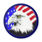 Bald Eagle and American Flag