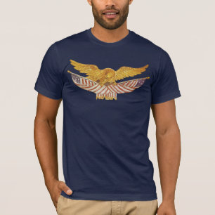 Bald Eagle and American Flags T-Shirt