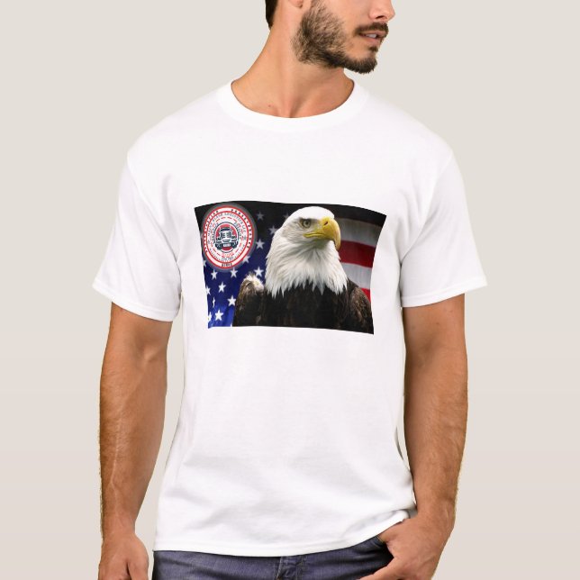 BALD EAGLE AND LOGO T-Shirt (Front)