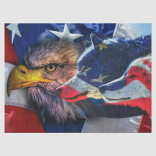 Bald Eagle And Wolves Tissue Paper