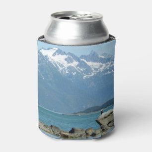 Bald Eagle at Skagway Alaska Can Cooler