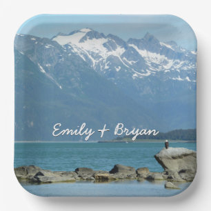 Bald Eagle at Skagway Alaska Paper Plate