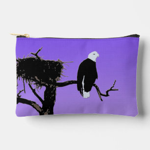 Bald Eagle at Sunset - Original Wildlife Art Accessory Pouch