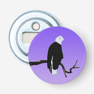 Bald Eagle at Sunset - Original Wildlife Art Bottle Opener