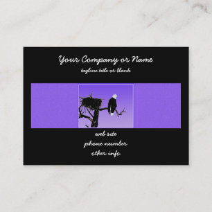 Bald Eagle at Sunset  - Original Wildlife Art Business Card