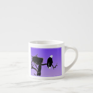 Bald Eagle at Sunset  - Original Wildlife Art Espresso Cup