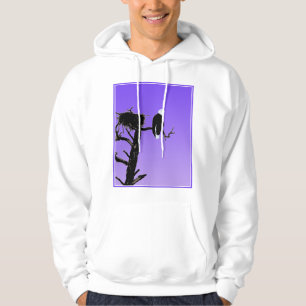 Bald Eagle at Sunset - Original Wildlife Art Hoodie