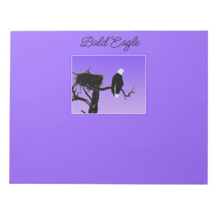 Bald Eagle at Sunset - Original Wildlife Art Notepad