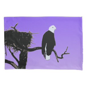 Bald Eagle at Sunset - Original Wildlife Art Pillowcase