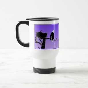 Bald Eagle at Sunset - Original Wildlife Art Travel Mug