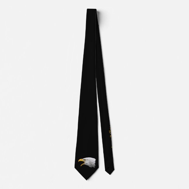 Bald Eagle awesome customisable Tie (Front)