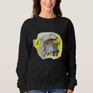 Bald Eagle Bird Avian Ornithology Photo Art Sweatshirt