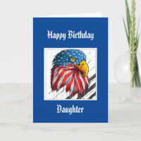 Bald Eagle Birthday Special Daughter Military  Car