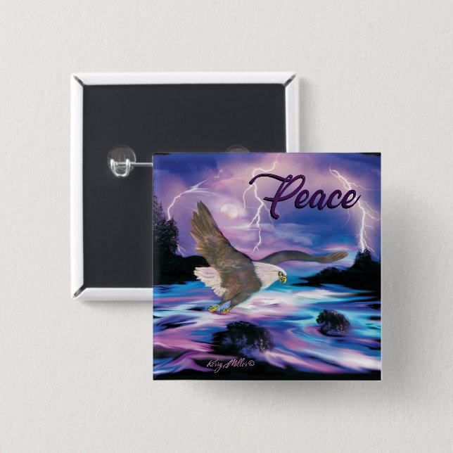 Bald Eagle Button (Front & Back)