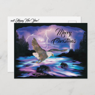 Bald Eagle Christmas Postcard