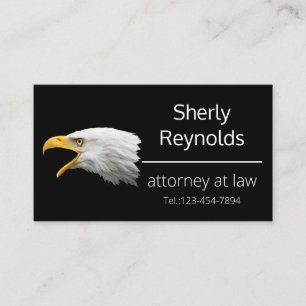 Bald Eagle classy customisable Business Card