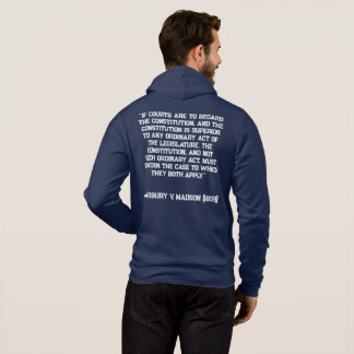 Bald Eagle Consitution Quote Marbury v Madison Hoodie