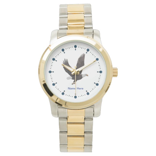 Bald Eagle Custom Two-Tone Watch (Front)