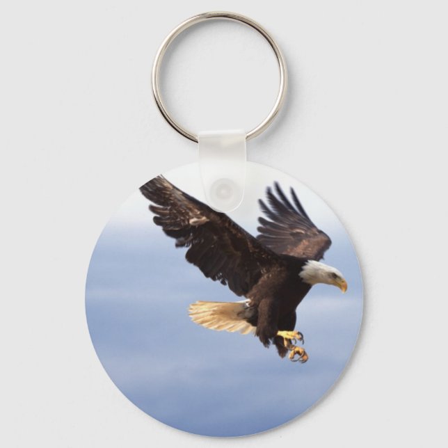Bald Eagle Dive Key Ring (Front)