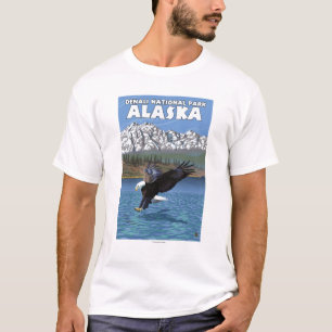 Bald Eagle Diving - Denali National Park, Alaska T-Shirt