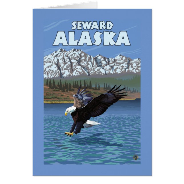 Bald Eagle Diving - Seward, Alaska (Front)